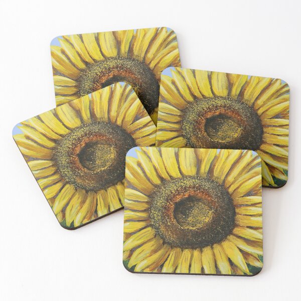 Item preview, Sunflower - acrylic on canvas designed and sold by Pansymade.