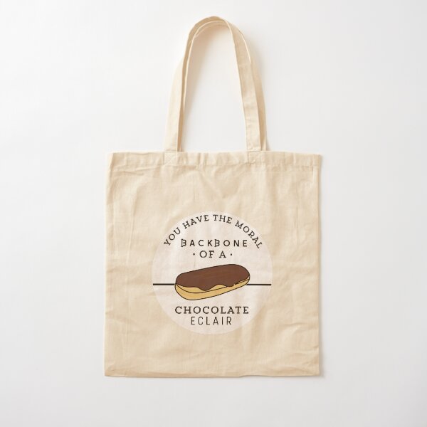 moral backbone of a chocolate eclair Cotton Tote Bag