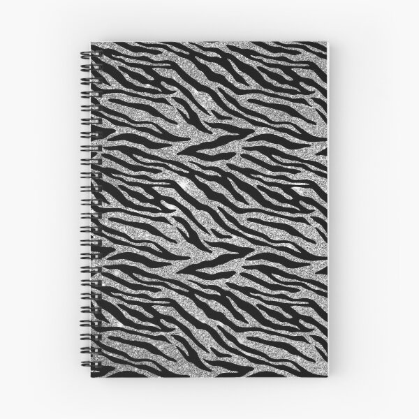 Item preview, Faux Silver Glitter Tiger Stripe Pattern designed and sold by wheedesign.