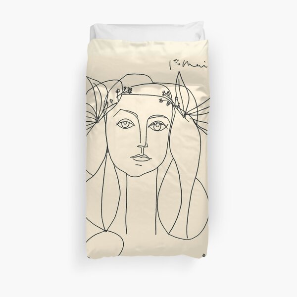 HEAD 1946 : Vintage Abstract Print Duvet Cover