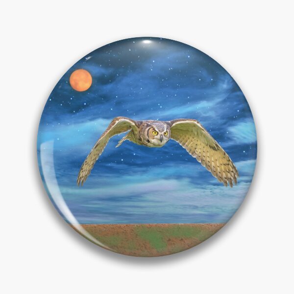 Item preview, Great Horned Owl at Night designed and sold by FineArtography.