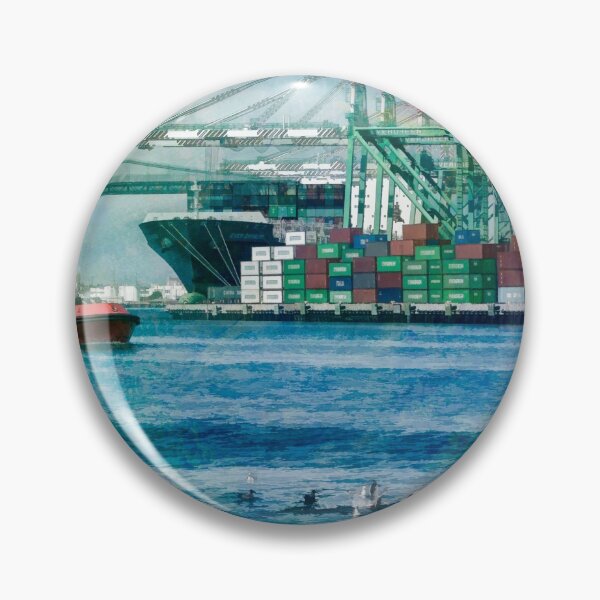Item preview, Sunny afternoon in the Port of Los Angeles designed and sold by Art in Nature.
