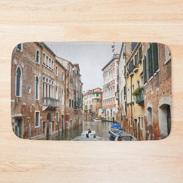 Item preview, Canal Amidst Colourful Buildings Against Sky - Venice - Italy designed and sold by Yannik Hay.