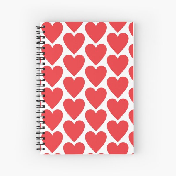 Heart Shape Spiral Notebooks | Redbubble