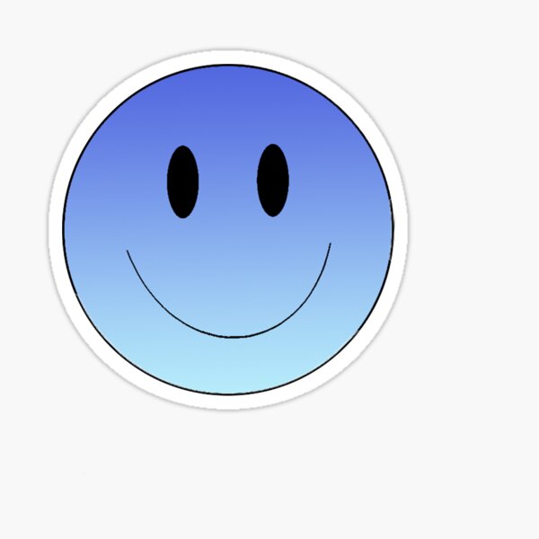 Blue Smiley Face Stickers Redbubble - cute mint blue crop top smiley face roblox