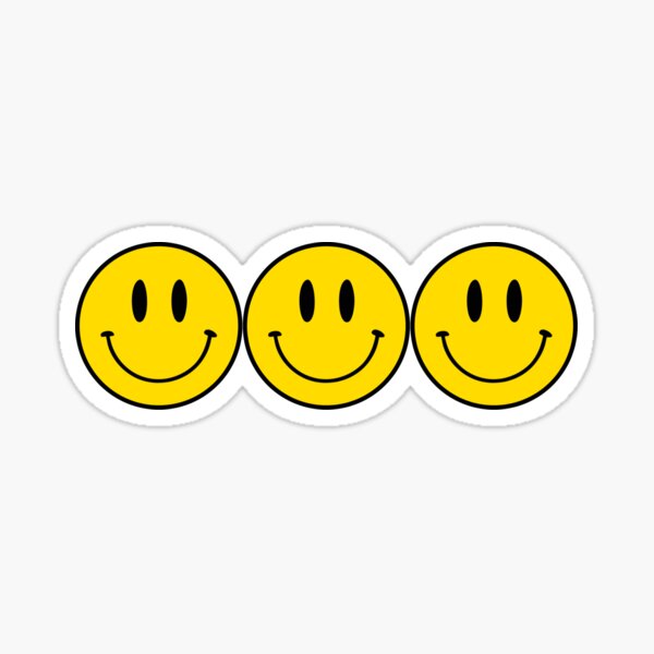 vintage smiley faces Sticker for Sale by swagnstickers