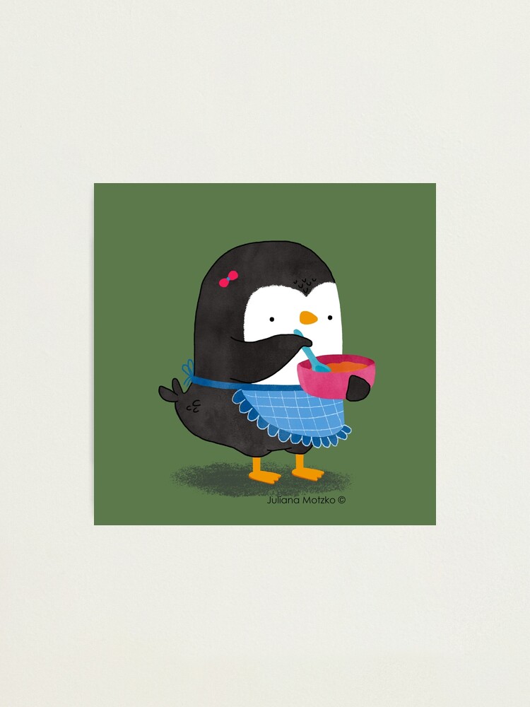 Alternate view of Daisy Penguin cooking Photographic Print