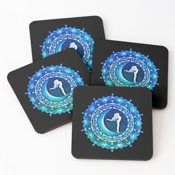 Item preview, Crescent Moon Goddess Mandala designed and sold by serenaking.
