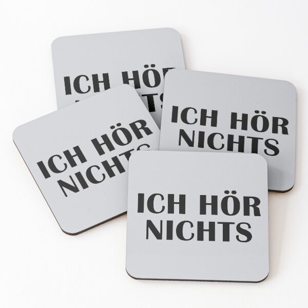 Item preview, "Ich Hör Nichts" Schriftzug Text designed and sold by Dator.