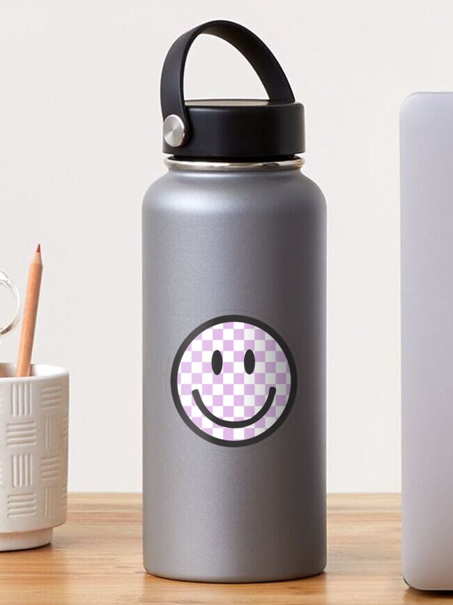 Light Purple/White Smiley Face Tumbler with Handle – The Cottage Basket