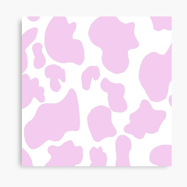 Pink Cow Print Canvas Print By Xoxobrooklynn Redbubble - roblox strawberry cow full outfit