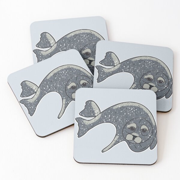 Item preview, Harbor Seal - Cartoon designed and sold by bellamousse design co.