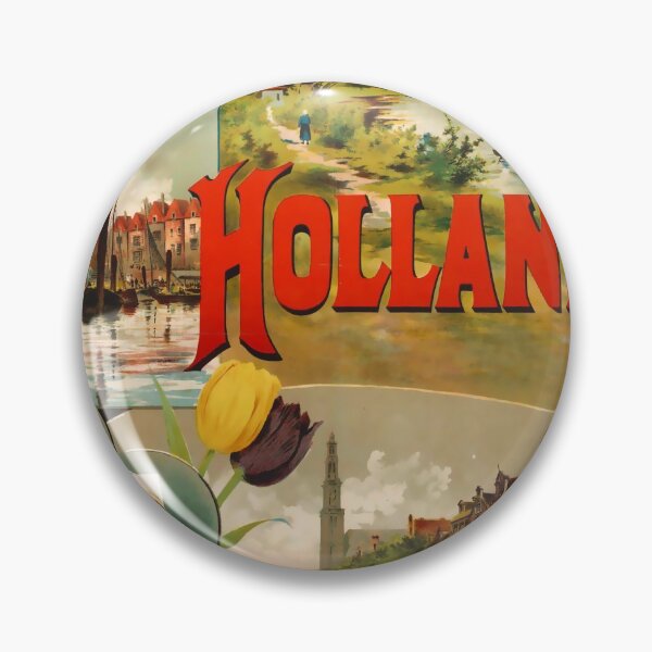 Item preview, Hollande 1895 vintage travel poster designed and sold by stickart-marek.