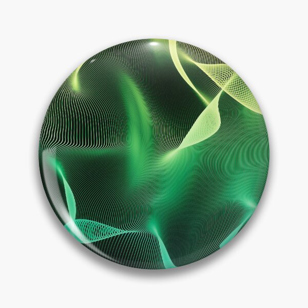 Item preview, Elegant Abstract Waves 2 -Turquoise Green and Yellow- designed and sold by lematworks.