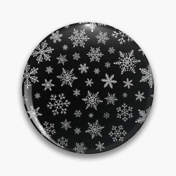 Item preview, Copo de nieve moderno 2 -Negro y gris plateado- designed and sold by lematworks.