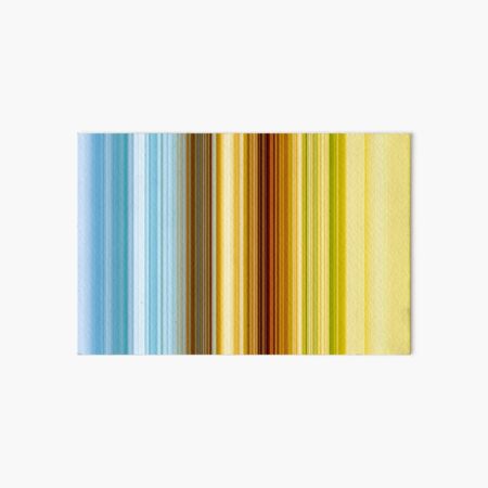 Blue, Green and Gold Stripes Art Board Print