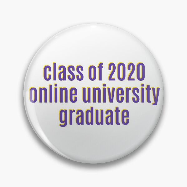 Item preview, Class of 2020 online university graduate Purple and Gold designed and sold by tropic-hannah.