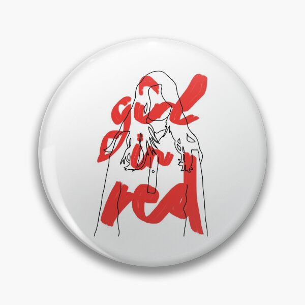 girl in red Pin