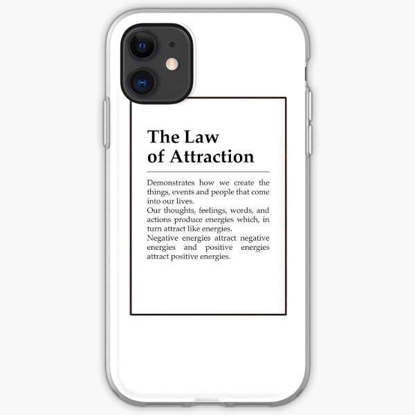 the law of attraction definition iPhone Soft Case