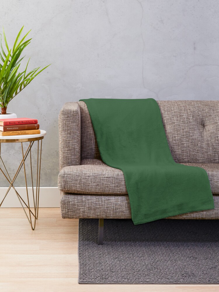 Hunter Green Throw Blanket By Minnie777 Redbubble