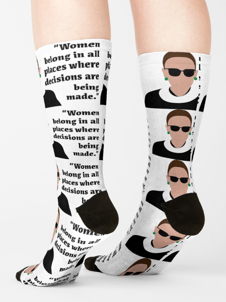 Alternate view of Women Belong In All Places - RBG Socks