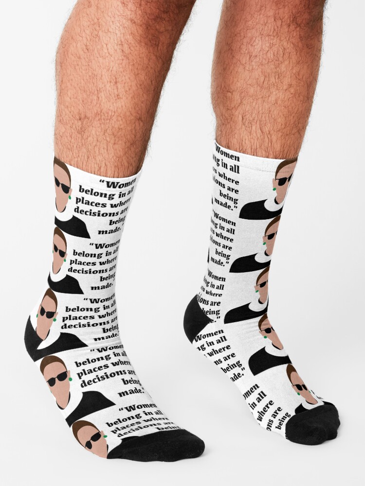 Alternate view of Women Belong In All Places - RBG Socks