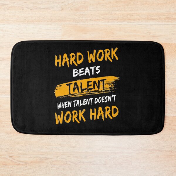 Item preview, Hard Work Beats Talent Gym Quote designed and sold by KA DESIGNS.