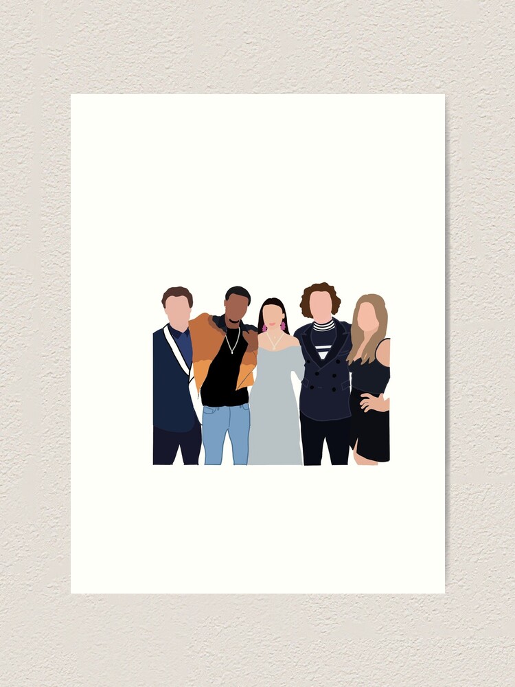Outer Banks Cast Drawing Art Print By Ideasbymadison Redbubble