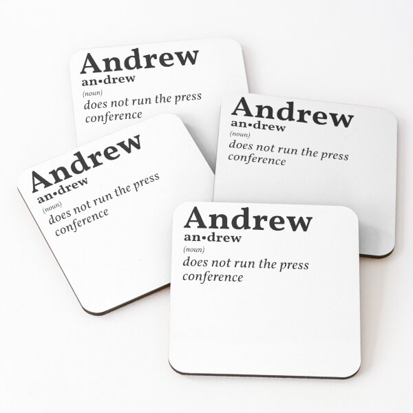 Item preview, Andrew does not run the press conference designed and sold by steffernusse.