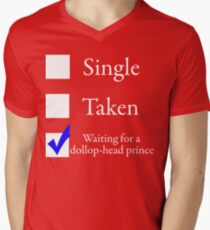 Waiting for a dollop-head prince Men's V-Neck T-Shirt