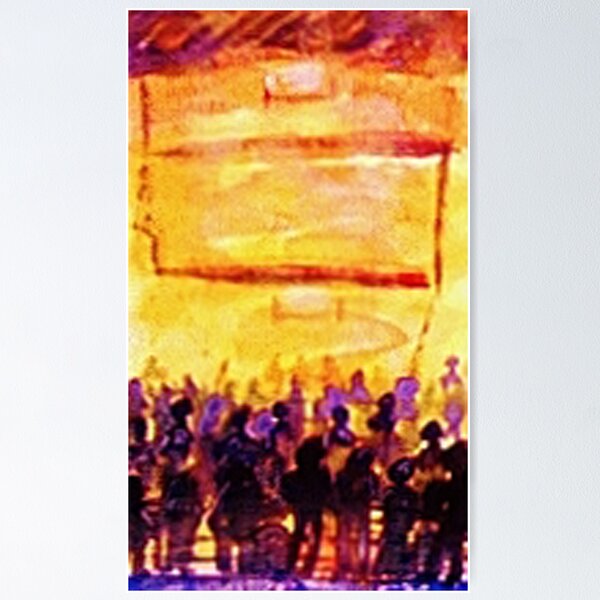 Item preview, Join the crowd, watercolor designed and sold by Anna  Lewis, blind artist.