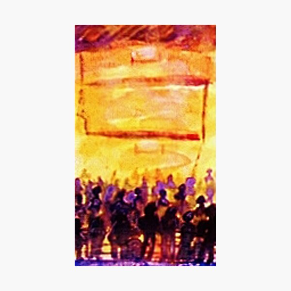 Item preview, Join the crowd, watercolor designed and sold by Anna  Lewis, blind artist.