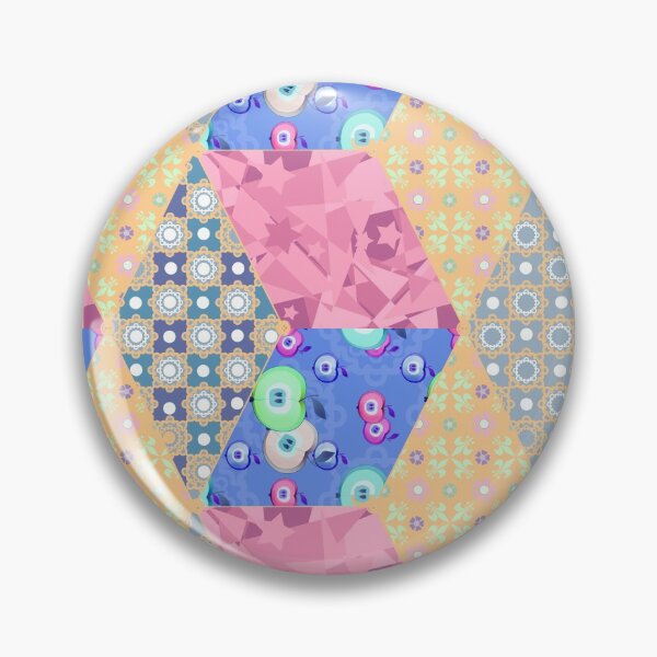 Item preview, Patchwork seamless pattern with geometric elements retro colors background designed and sold by fuzzyfox.