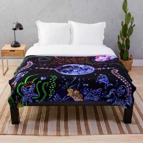 Coralmoon Throw Blanket