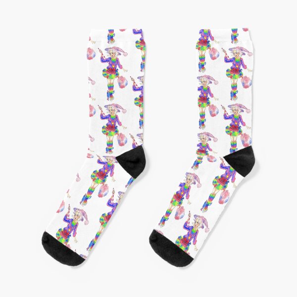 Cotton Candy Witch Socks