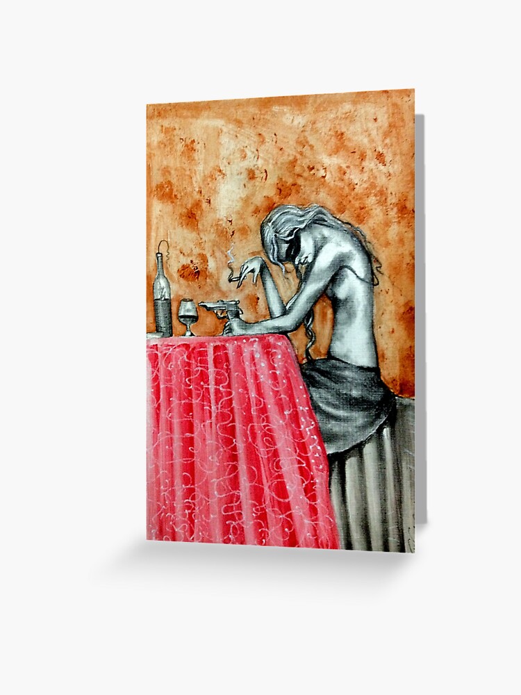Thumbnail 1 of 2, Greeting Card, Contemplation designed and sold by dicandiaj.