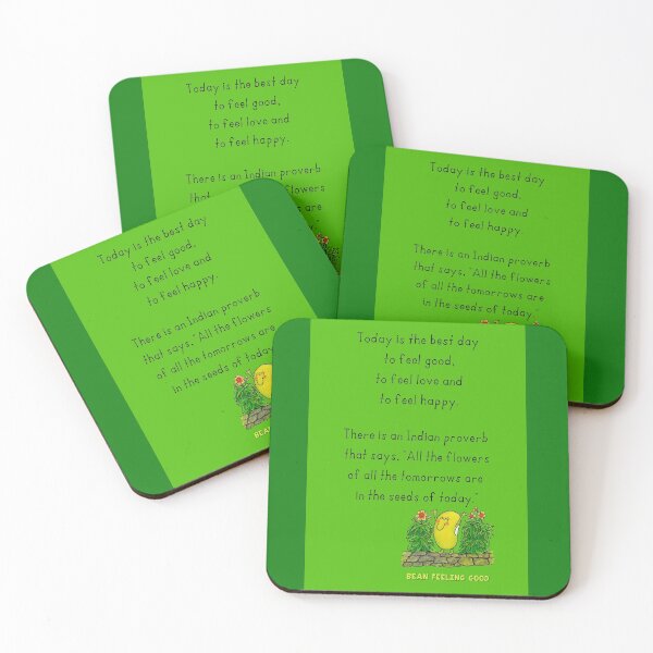 Item preview, Powerful Affirmations Bean Made Fun - Bean feeling good designed and sold by Justbeanhappy.