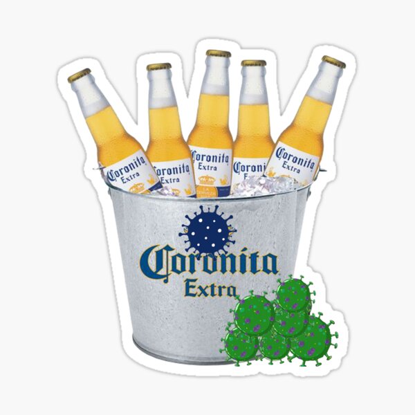 Coronavirus Beer Sticker