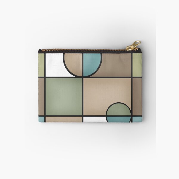 Item preview, Abstract modern squares and circles seamless pattern texture retro colors background designed and sold by fuzzyfox.