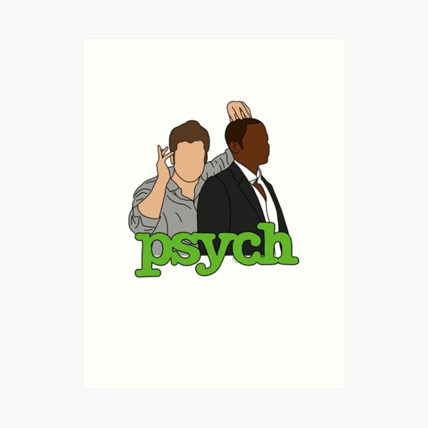 "Psych Shawn & Gus" Art Print by taytip Redbubble
