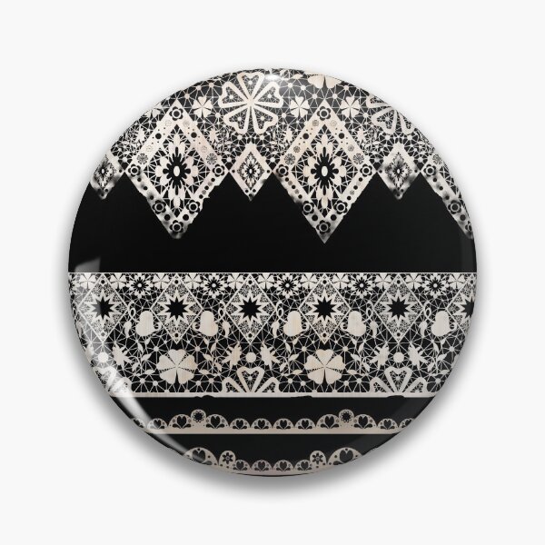 Item preview, Seamless lace lacy washi tapes ribbon pattern on black texture designed and sold by fuzzyfox.