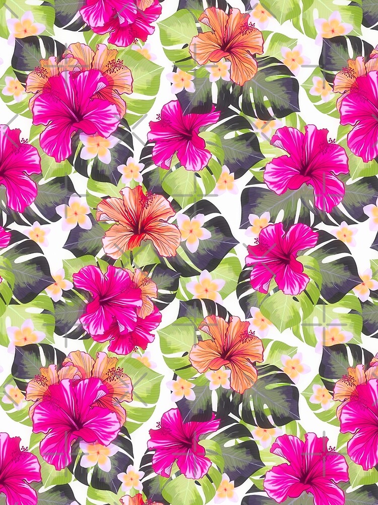 Hibiscus Pattern by Amanda-Lakey