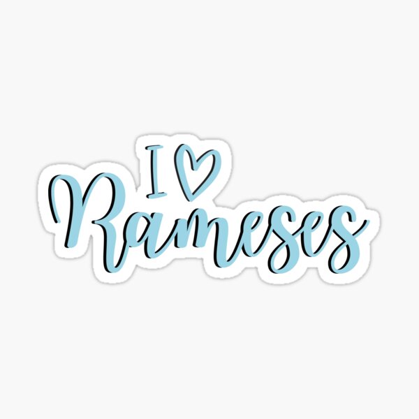 Vista previa del artículo con la obra «i <3 Rameses», diseñado y vendido por Beau Simon.