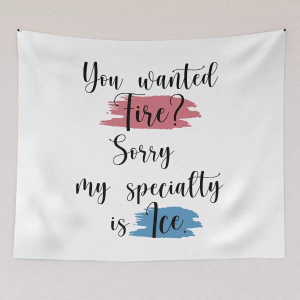 Item preview, You wanted fire? Sorry my spencialty is Ice. designed and sold by ThingsShop.