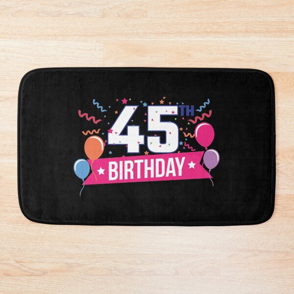Item preview, 45th Birthday Party Balloons Banner Gift Idea designed and sold by haselshirt.