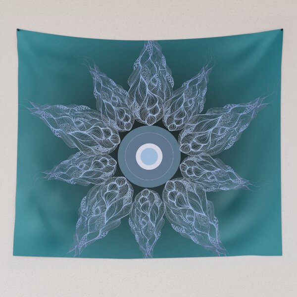 Item preview, Sea DoodleTeal Pattern  designed and sold by Lois Gardiner.