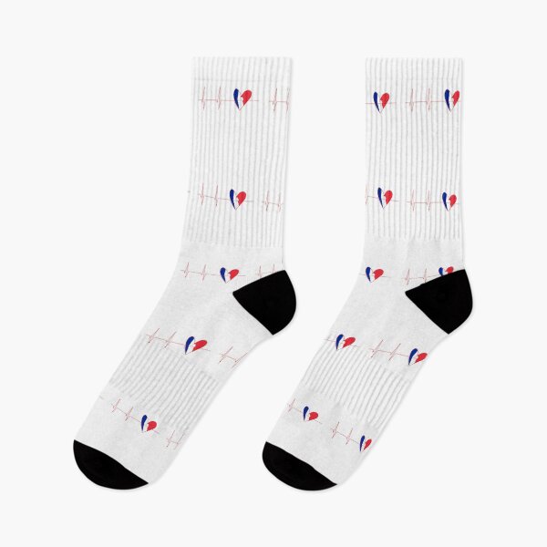 Artikelvorschau, Frankreich Herzschlag Lebenslinie Maschine, lustige Frankreich Flagge Design entworfen und verkauft von aghlessan.