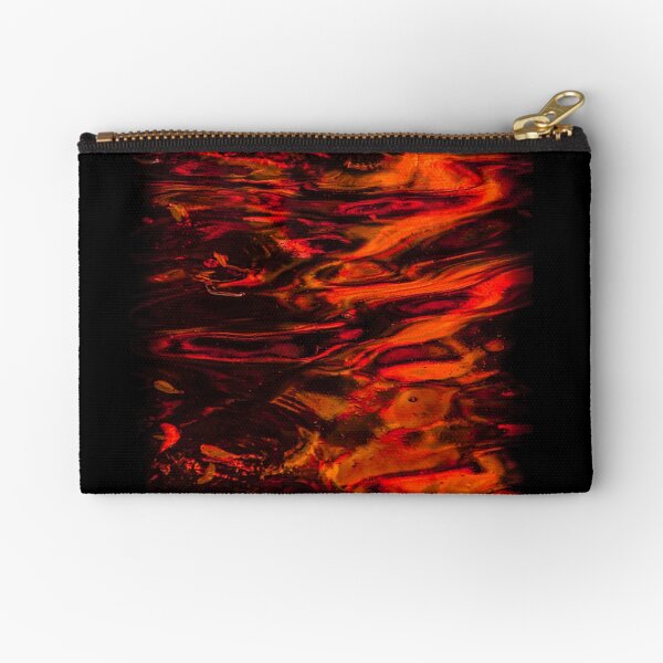 Red Water Zipper Pouch