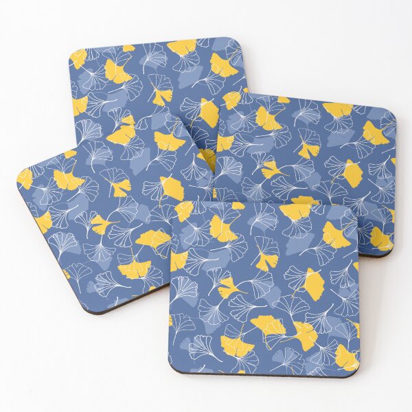 Item preview, Ginkgo Leaves Blue designed and sold by PaperFable.