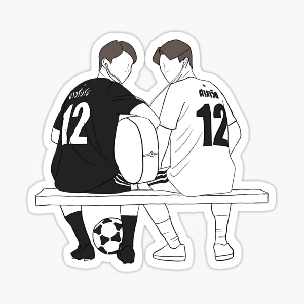 "Sarawat And Tine (2gether The Series Fan Sketch)" Sticker For Sale By ...